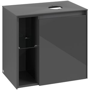 Wastafelonderkast Collaro 600x548x380mm Glossy Grey C15100FP