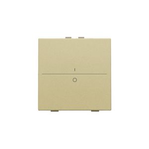 Enkelv. toets opdruk "I" en "0" RF schakelaar/knop gold