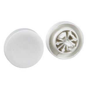 Kapje ronde verhoogde drukknop Ø22mm Wit Harmony VVE=10