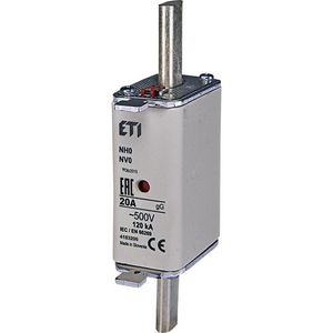 Zekering 500V 20A NH0 gG VVE=3