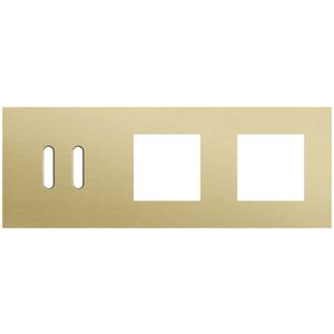 Afdekplaat 3-voud horiz. 71mm centerafst. 227-56707