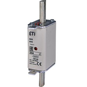 Zekering 500V 35A NH0 gG VVE=3