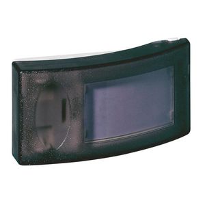 Drukknop met labelhouder Salsa 230V IP30 zwart VVE=10