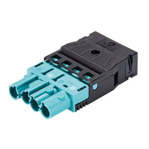 Kabelsteker GST18I4 male turquoise veerklem VVE=50