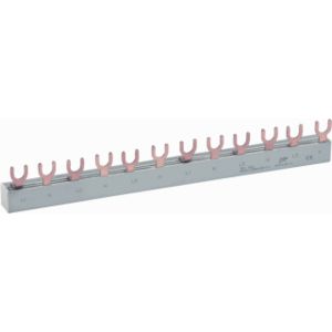 Kamrail vork 6x2P/100A 3-fase gevoed 210mm geis. steek 36mm