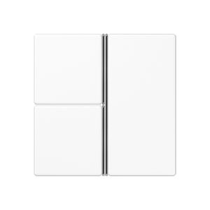 Tastafdekking A/AS 3-voudig compleet alpinwit KNX