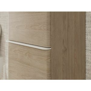 Hoge kast Natural Oak 400/350 scharnieren links greepkleur mat wit Xelu Q 54137700