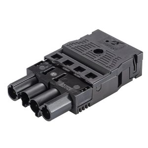 Kabelsteker GST18I4 male zwart veerklem VVE=50