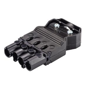 Kabelsteker GST18I4 male zwart schroef VVE=50