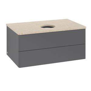 Wastafelonderkast Antao 800x360x500mm Antr. Matt Lacquer K19013GK