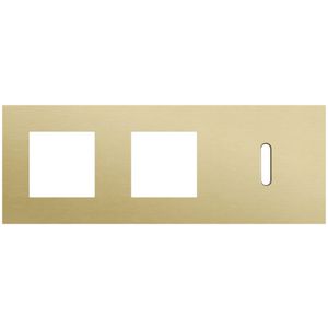 Afdekplaat 3-voud horiz. 71mm centerafst. 227-56706