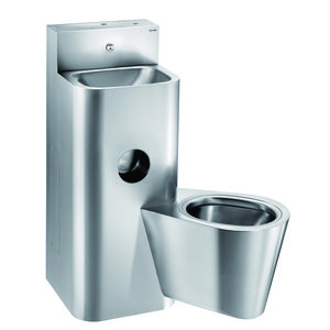 hangWC Combi met reservoir rechts RVS 304 mat