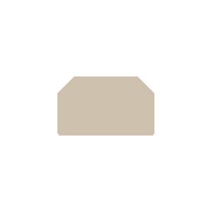 Afsluit- eindplaat (terminal) h:56mm b:1.5mm, VVE=20