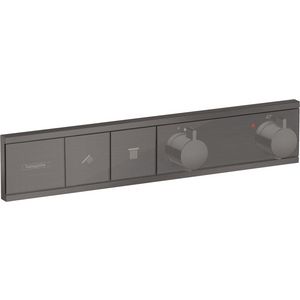 Afbouwdeel inbouwthermostaat RainSelect 2 functies 19,6l/min. brushed black chrome
