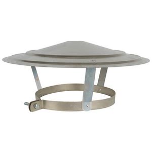 Regenkap gegalvaniseerd staal Ø220mm