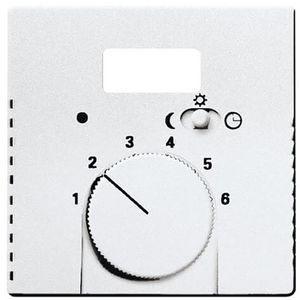 Centraalplaat afd v inb thermostaat 1095/96UTA f-aluzilver