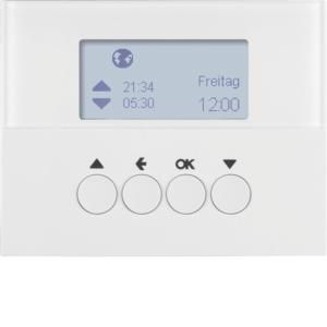 Jaloezie besturing schakelklok-opzetmod. berker K.1 polarwit