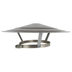 Regenkap gegalvaniseerd staal Ø250mm