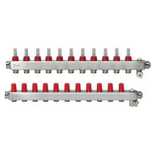 SSM-F Verdeler RVS flowmeters 11-groeps LTV vloerverwarming