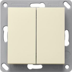 RF wandzender 2-voudig KNX System 55 creme wit