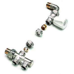 Aansluitcombinatie handbediend recht + bocht 1/2" 537EMB