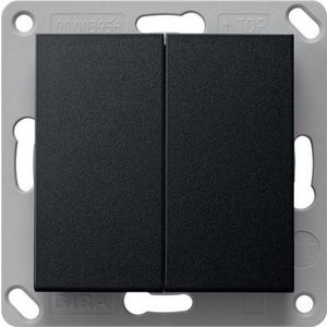 RF wandzender 2-voudig KNX System 55 zwart m