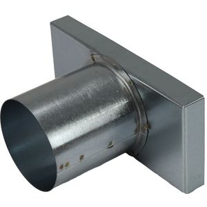 Deksel 170x80mm met aansluiting Ø80mm tbv instortkanaal Thermoduct