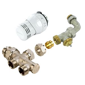 2-pijps recht met bocht 915E Senso set RK859