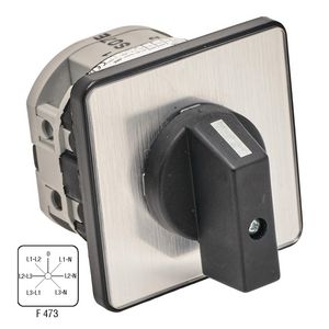 Voltmeter omschakelaar 25A 4-polig 4-gats montage A422694