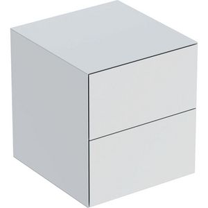 Zijkast 45x49cm (bxh) 2x la mat wit ONE