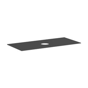 Console Xevolos E 1180/550 met uitsparing  midden waskom z. kraangat Slate Matt Grey