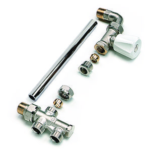 Combikraan handbediend recht + bocht 1-pijps M22x 1/2