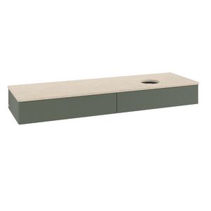 Wastafelonderkast Antao 1600x190x500mm L.Green Matt Lacquer K16113HL