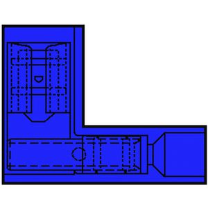 Kist a 100st. Vol. geisoleerde vlakst.huls 1,5-2,5mm² lang