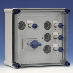 Lichtgroepenkast 1x40A Duco 4p 2xDII+rails