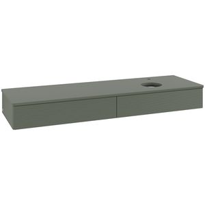 Wastafelonderkast Antao 1600x190x500mm L.Green Matt Lacquer K16150HL