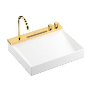Wastafel Avalegra AquaUnit 580/475 Polished Gold-Optic