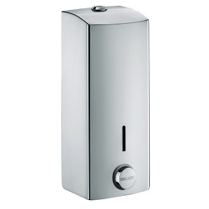 Zeepdispenser 1000ml. RVS 304 mat gepolijst vandaalbestendig