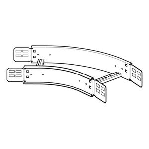 Bochtstuk 45gr.RVS316 B500 H125