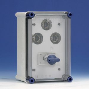 Schakelveiligh.kast 63A 4p Duco+3xDII