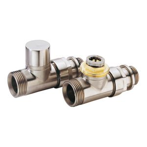 Afsluiter thermostatisch DESIGN recht 1/2" chroom D3805C