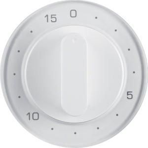 Afdek. mech. tijdschakelklok berker R.1/R.3/R.8 polarwit