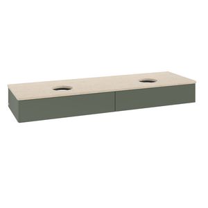 Wastafelonderkast Antao 1600x190x500mm L.Green Matt Lacquer K17013HL