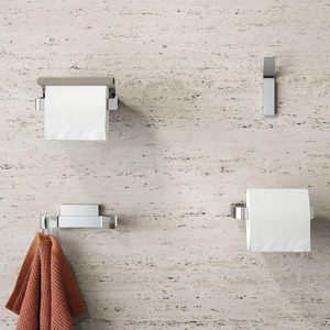Closetrolhouder met klep RVS gepolijst CRAFT
