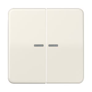 Stuurafdekking CD 2voudig wit HOME