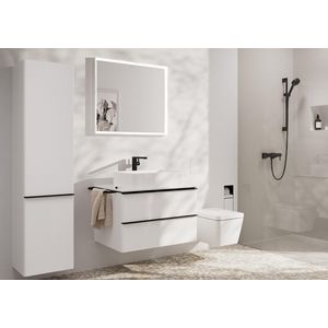 Tecturis E 1-hendel wastafelmengkraan 240 Fine highriser CoolStart mat zwart