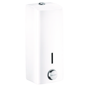 Zeepdispenser 1000ml. RVS 304 wit epoxy vandaalbestendig