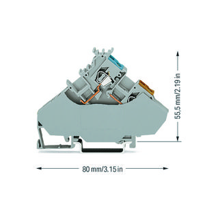 3-draads initiatorvoedingsklem invoer 2,5mm² 280-567 VVE=20