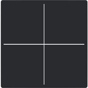 Centraalplaat afdekking Keypad 4v F/S platform 63 matzwart