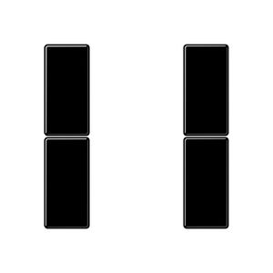 Tastafdekking compleet 2-voudig A500 zwart KNX